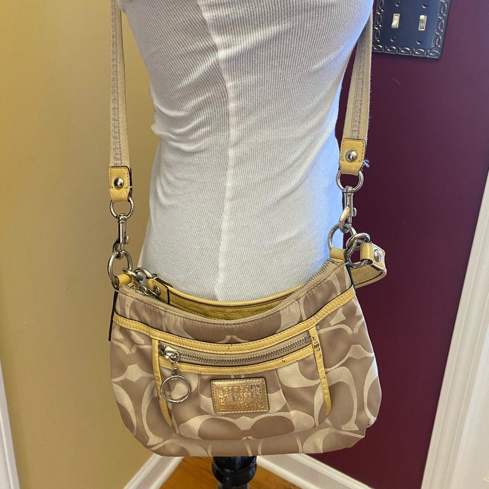 Coach dual crossbody and shoulder bag
